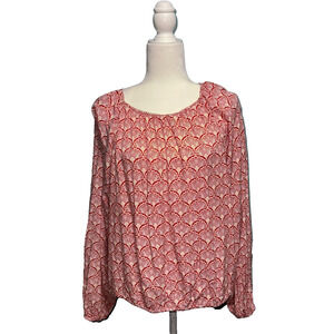 Loft Outlet Womens Extra Large Top Abstract Classic Casual Lightweight Travel